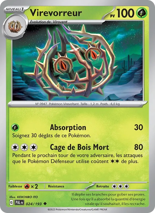 Virevorreur 024/193 - Évolutions à Paldea - Reverse - Pokémon JCC