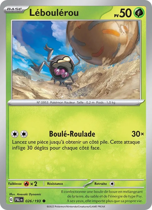 Léboulérou 026/193 - Évolutions à Paldea - Reverse - Pokémon JCC