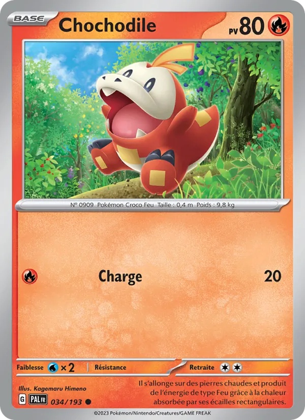 Chochodile 034/193 - Évolutions à Paldea - Reverse - Pokémon JCC