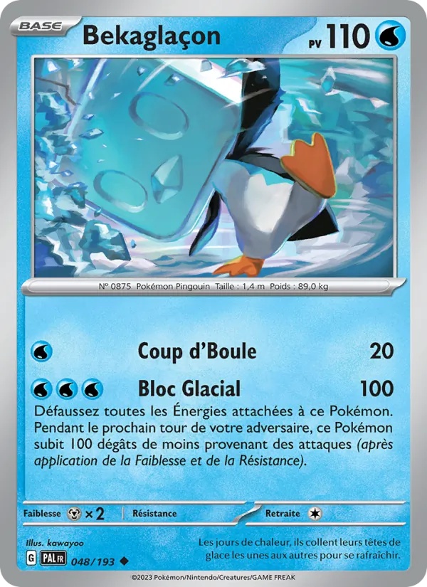 Bekaglaçon 048/193 - Évolutions à Paldea - Reverse - Pokémon JCC