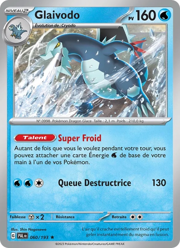 Glaivodo 060/193 - Évolutions à Paldea - Reverse - Pokémon JCC