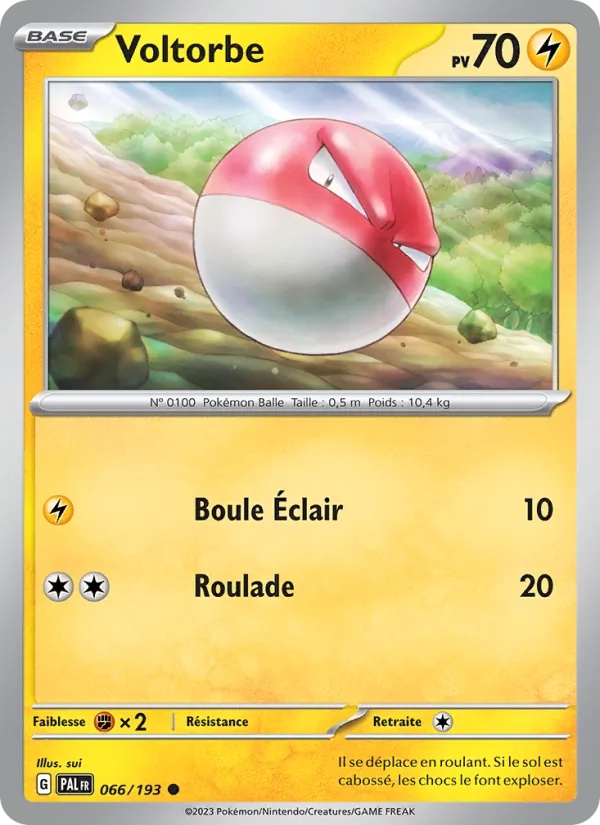 Voltorbe 066/193 - Évolutions à Paldea - Reverse - Pokémon JCC