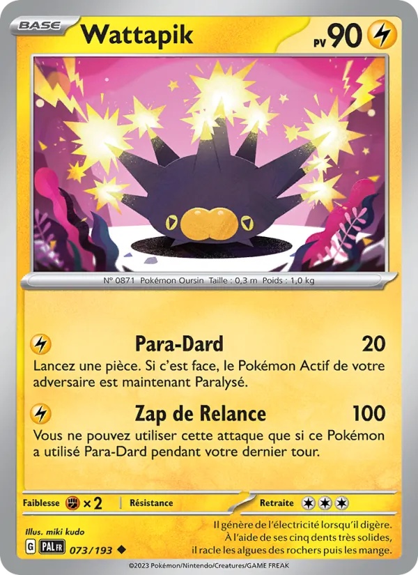Wattapik 073/193 - Évolutions à Paldea - Reverse - Pokémon JCC