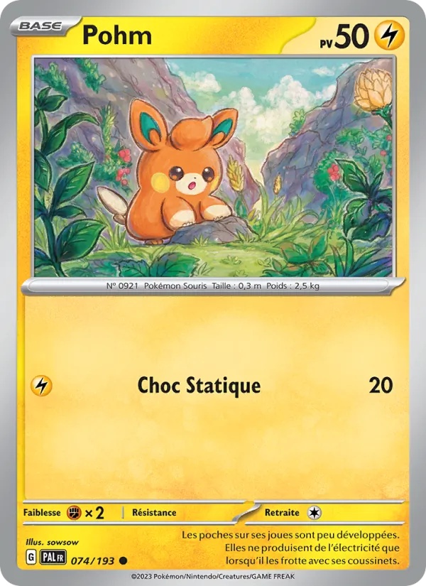 Pohm 074/193 - Évolutions à Paldea - Reverse - Pokémon JCC