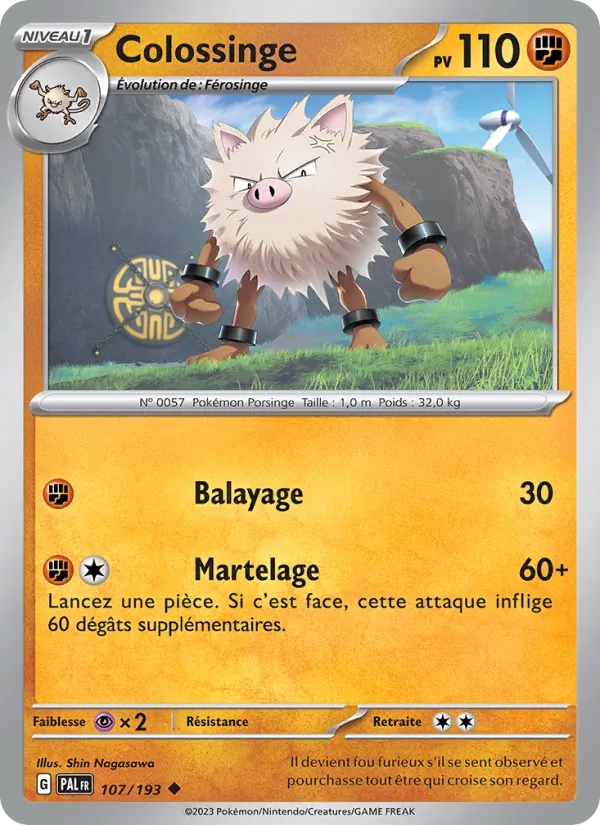 Colossinge 107/193 - Évolutions à Paldea - Reverse - Pokémon JCC