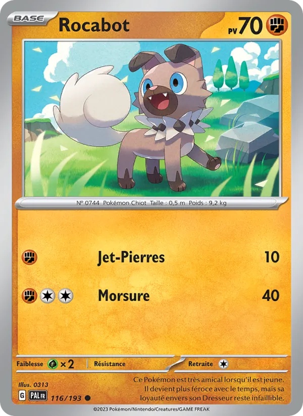 Rocabot 116/193 - Évolutions à Paldea - Reverse - Pokémon JCC