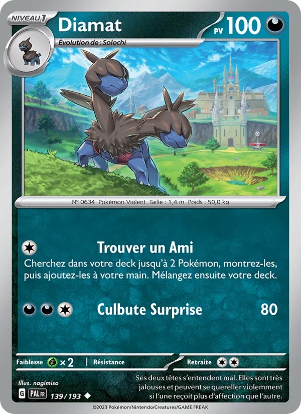 Diamat 139/193 - Évolutions à Paldea - Reverse - Pokémon JCC