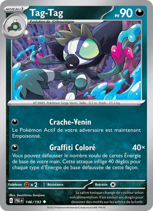 Tag-Tag 146/193 - Évolutions à Paldea - Reverse - Pokémon JCC