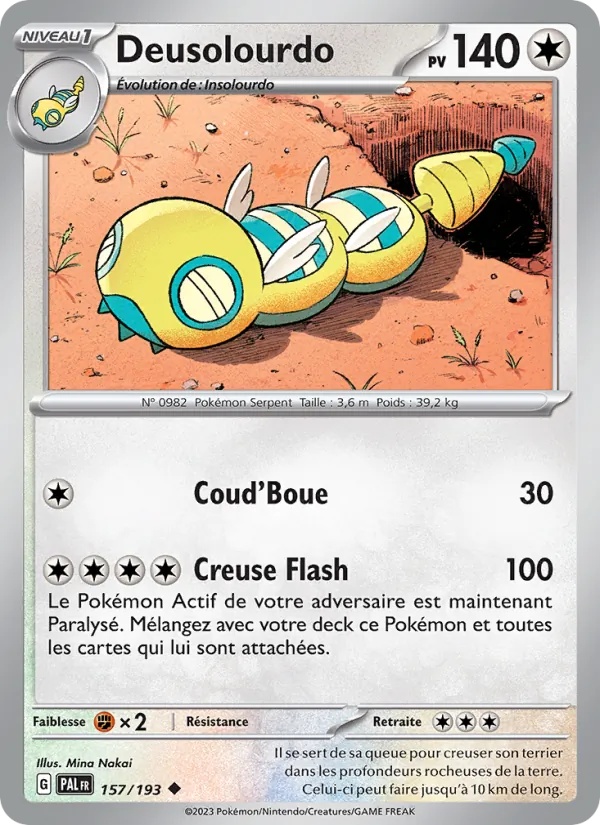Deusolourdo 157/193 - Évolutions à Paldea - Reverse - Pokémon JCC