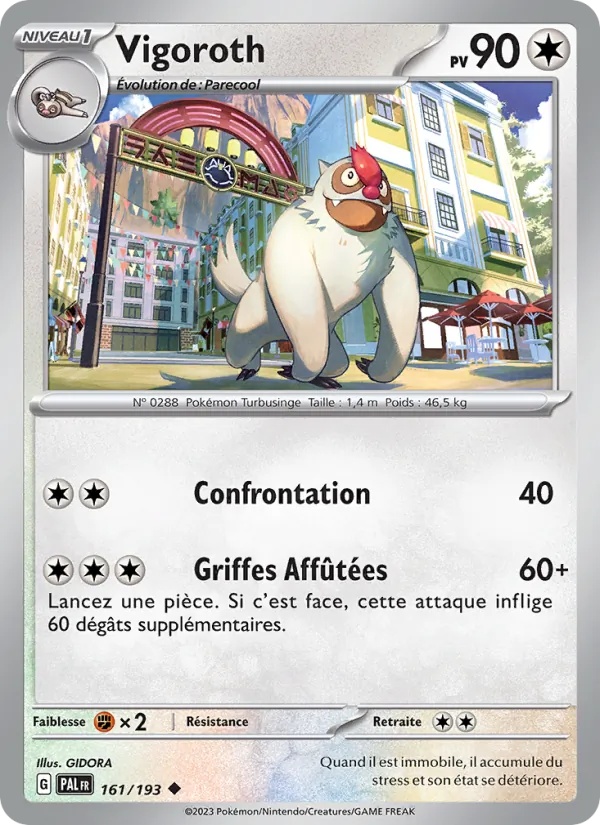 Vigoroth 161/193 - Évolutions à Paldea - Reverse - Pokémon JCC