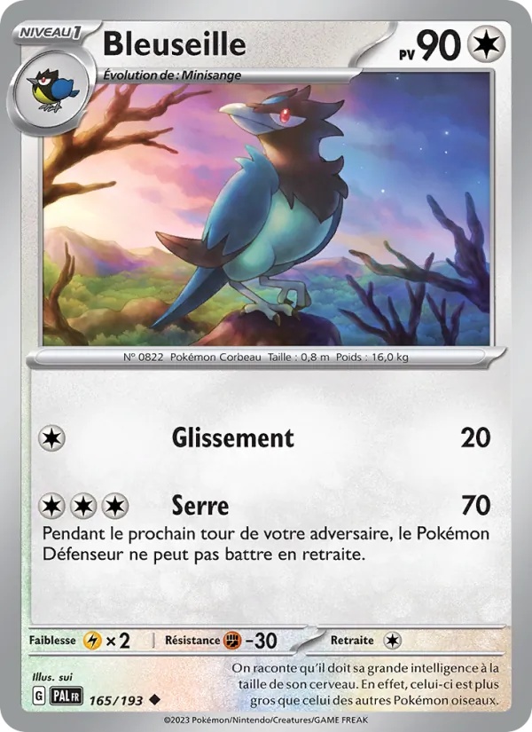 Bleuseille 165/193 - Évolutions à Paldea - Reverse - Pokémon JCC