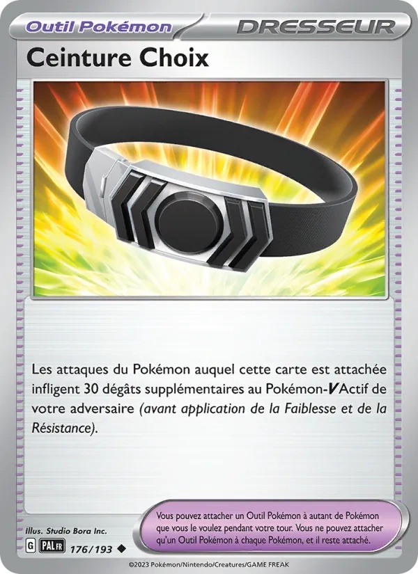 Ceinture Choix 176/193 - Évolutions à Paldea - Reverse - Pokémon JCC
