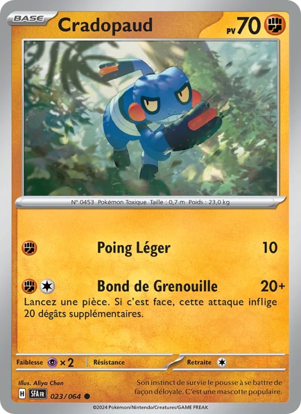 Cradopaud 023/64 - Fable Nébuleuse - Reverse - Pokémon JCC