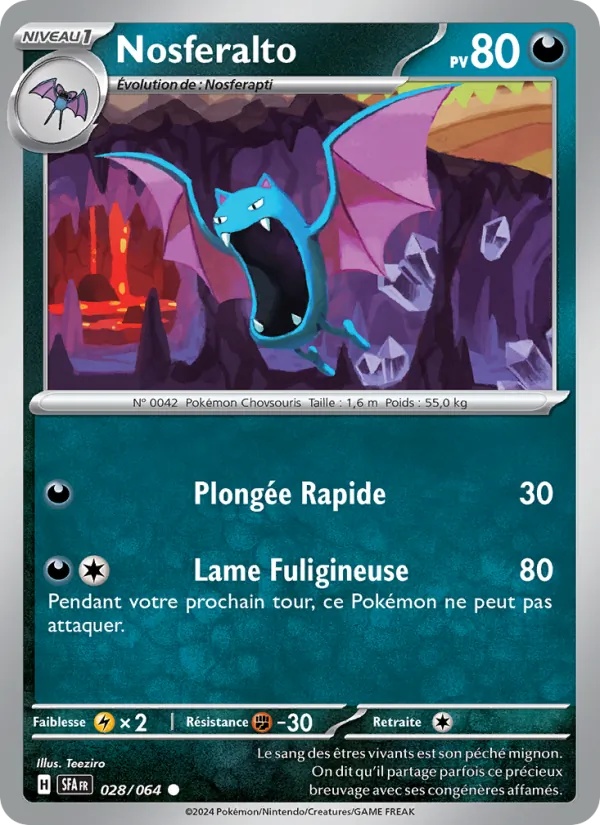 Nosferalto 028/64 - Fable Nébuleuse - Reverse - Pokémon JCC