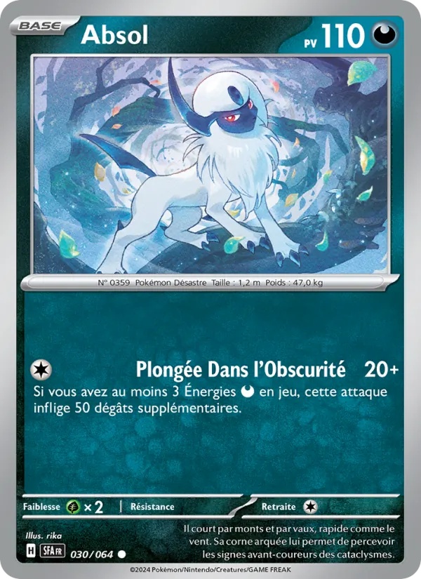 Absol 030/64 - Fable Nébuleuse - Reverse - Pokémon JCC