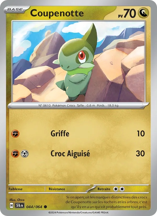 Coupenotte 044/64 - Fable Nébuleuse - Reverse - Pokémon JCC