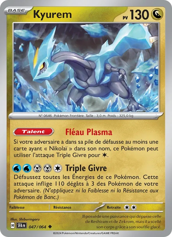 Kyurem 047/64 - Fable Nébuleuse - Reverse - Pokémon JCC