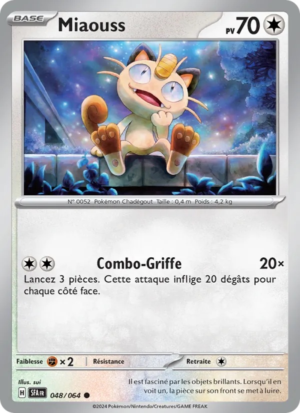 Miaouss 048/64 - Fable Nébuleuse - Reverse - Pokémon JCC