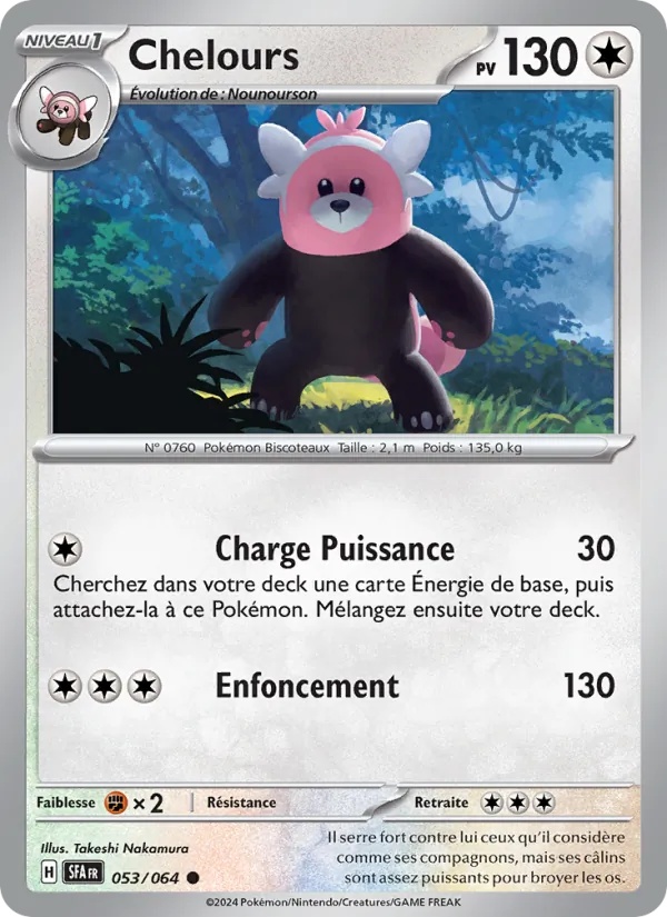 Chelours 053/64 - Fable Nébuleuse - Reverse - Pokémon JCC