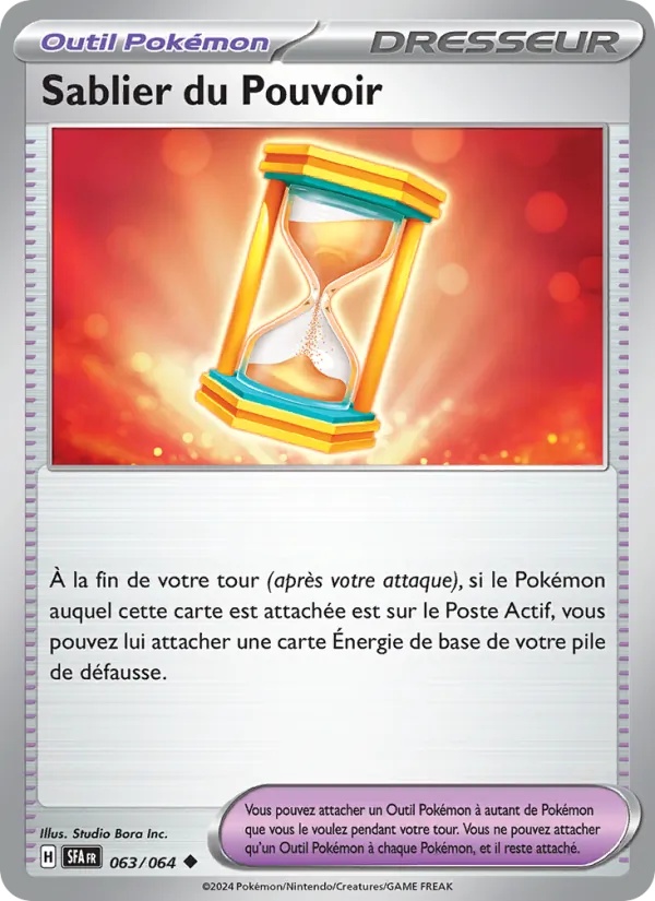 Sablier du Pouvoir 063/64 - Fable Nébuleuse - Reverse - Pokémon JCC
