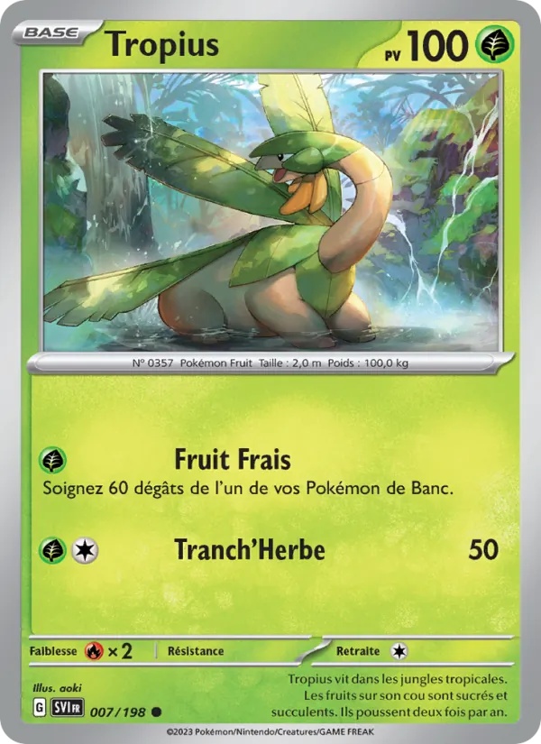 Tropius 007/198 - Écarlate et Violet - Reverse - Pokémon JCC