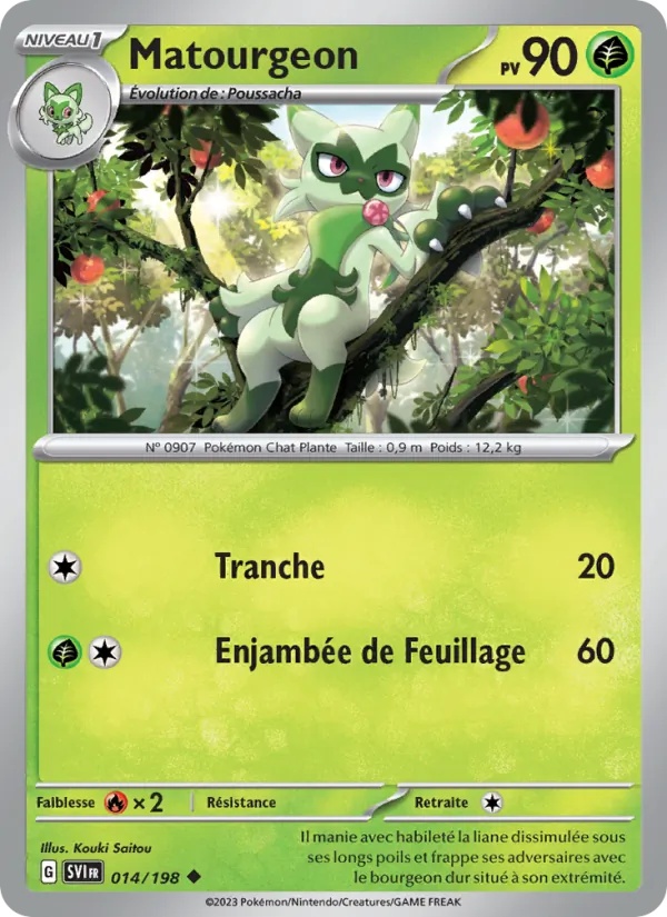 Matourgeon 014/198 - Écarlate et Violet - Reverse - Pokémon JCC