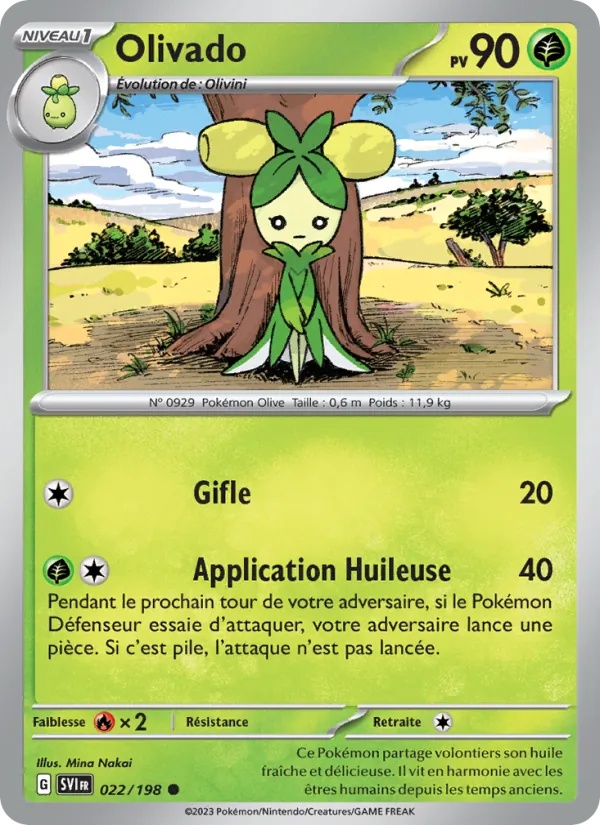 Olivado 022/198 - Écarlate et Violet - Reverse - Pokémon JCC