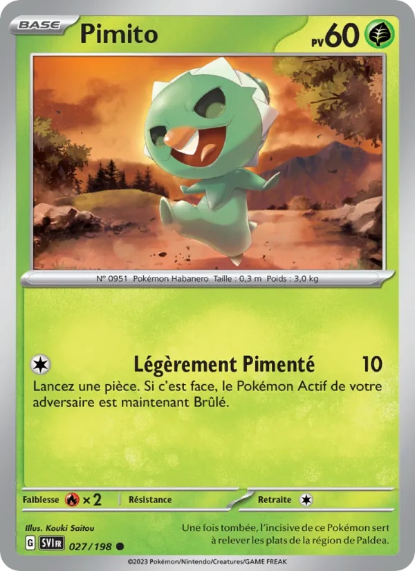 Pimito 027/198 - Écarlate et Violet - Reverse - Pokémon JCC