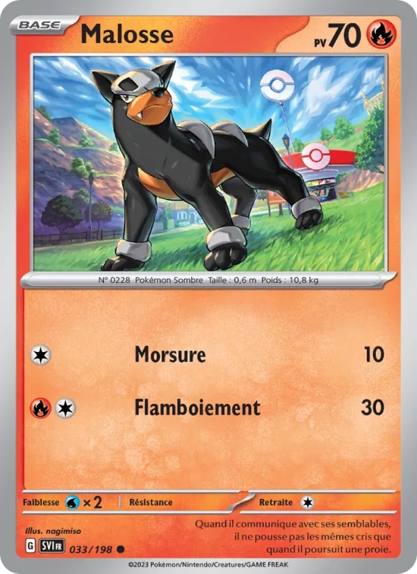 Malosse 033/198 - Écarlate et Violet - Reverse - Pokémon JCC