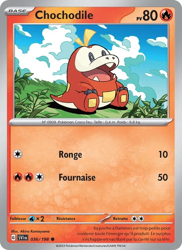 Chochodile 036/198 - Écarlate et Violet - Reverse - Pokémon JCC