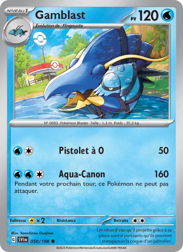 Gamblast 050/198 - Écarlate et Violet - Reverse - Pokémon JCC