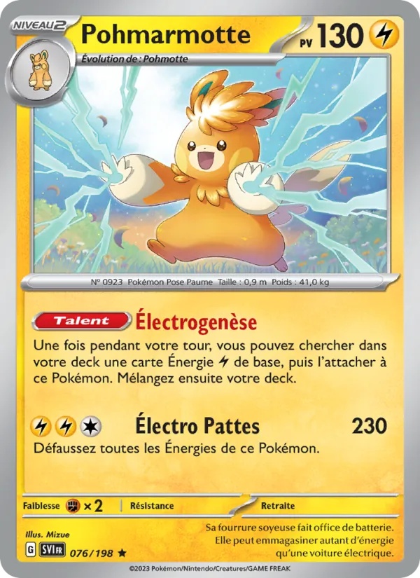 Pohmarmotte 076/198 - Écarlate et Violet - Reverse - Pokémon JCC