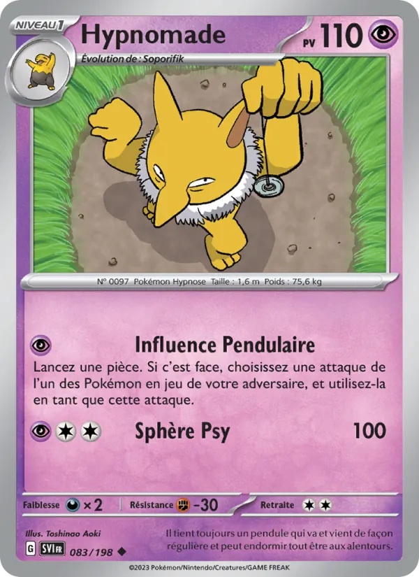 Hypnomade 083/198 - Écarlate et Violet - Reverse - Pokémon JCC