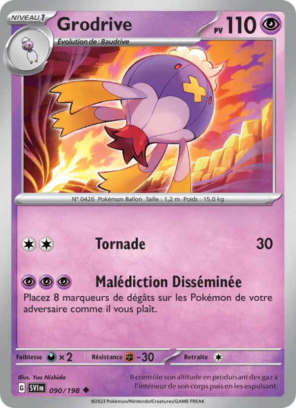 Grodrive 090/198 - Écarlate et Violet - Reverse - Pokémon JCC