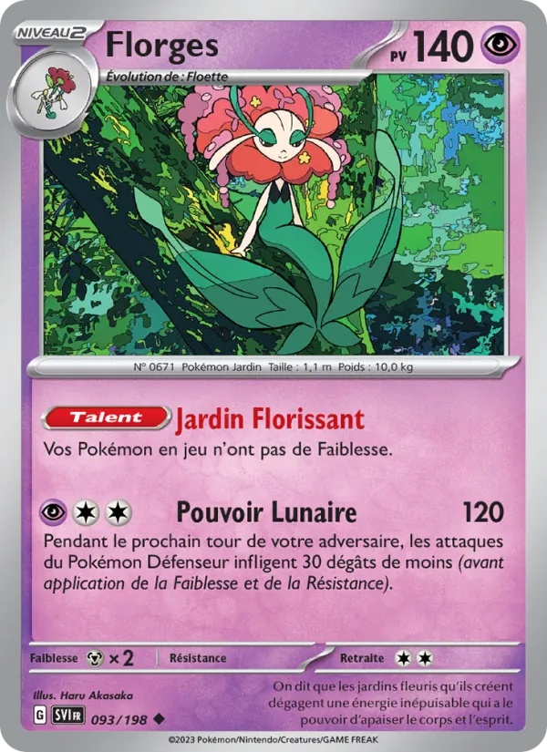 Florges 093/198 - Écarlate et Violet - Reverse - Pokémon JCC