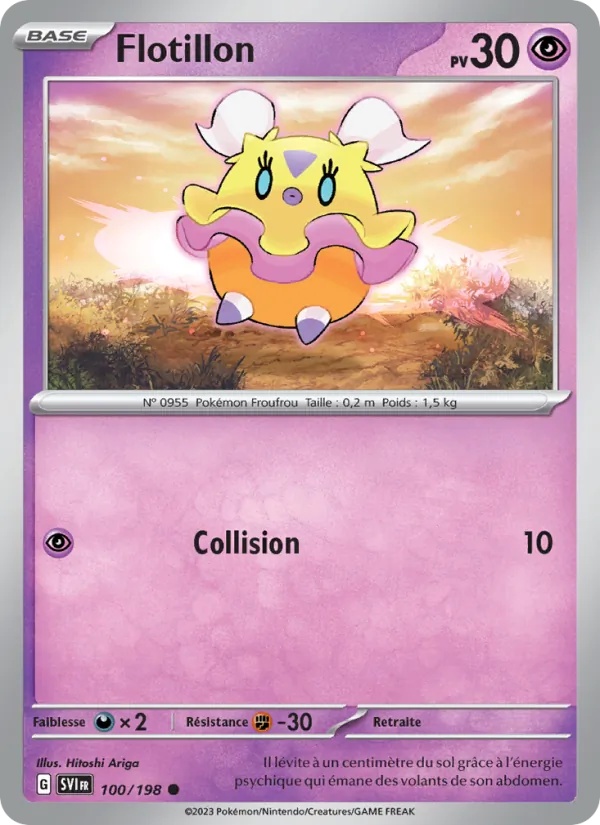 Flotillon 100/198 - Écarlate et Violet - Reverse - Pokémon JCC