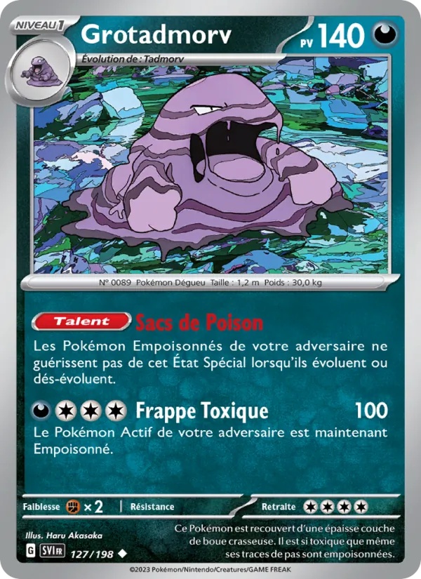 Grotadmorv 127/198 - Écarlate et Violet - Reverse - Pokémon JCC