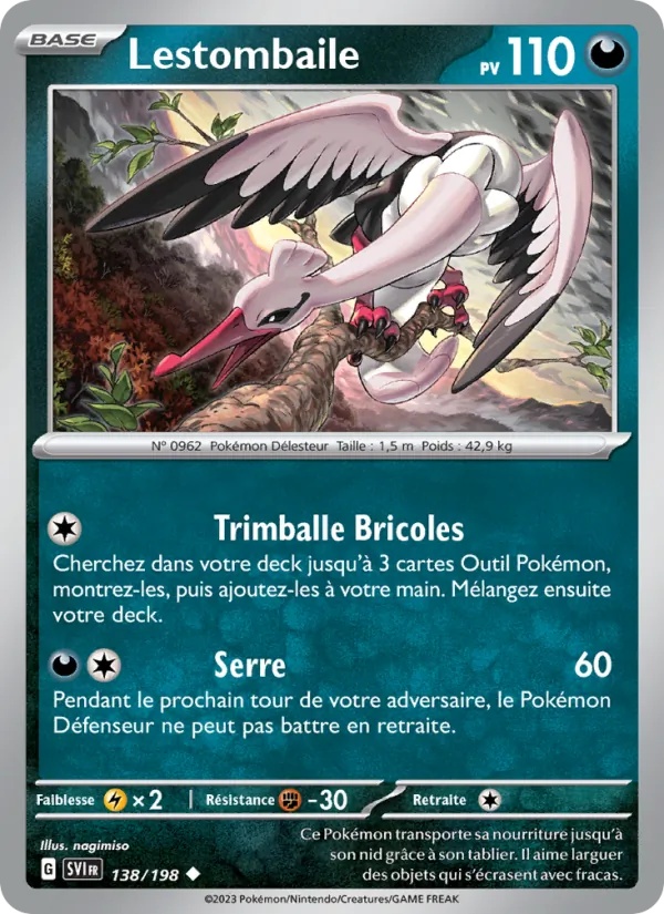 Lestombaile 138/198 - Écarlate et Violet - Reverse - Pokémon JCC