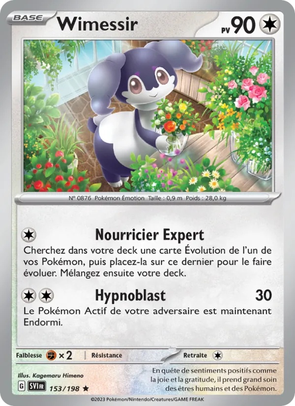 Wimessir 153/198 - Écarlate et Violet - Reverse - Pokémon JCC