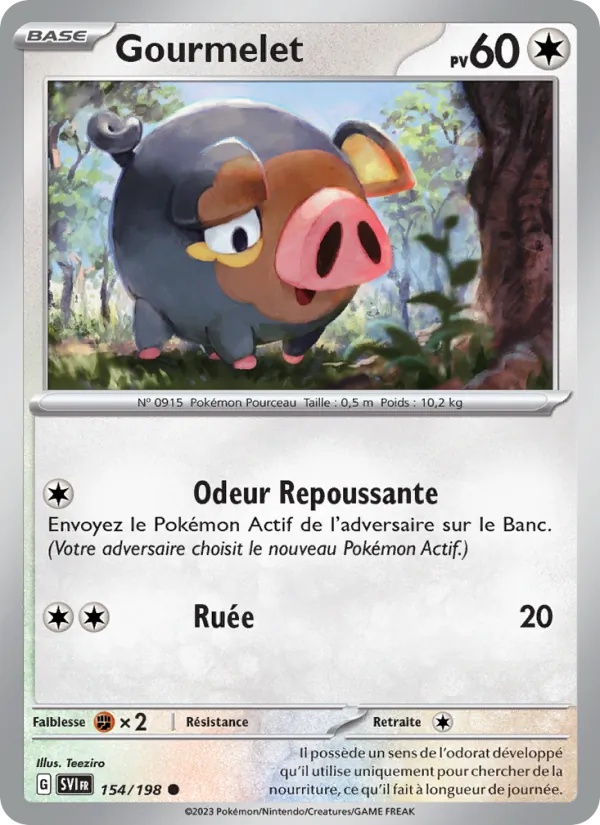 Gourmelet 154/198 - Écarlate et Violet - Reverse - Pokémon JCC