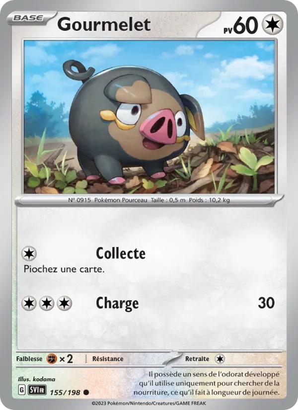 Gourmelet 155/198 - Écarlate et Violet - Reverse - Pokémon JCC
