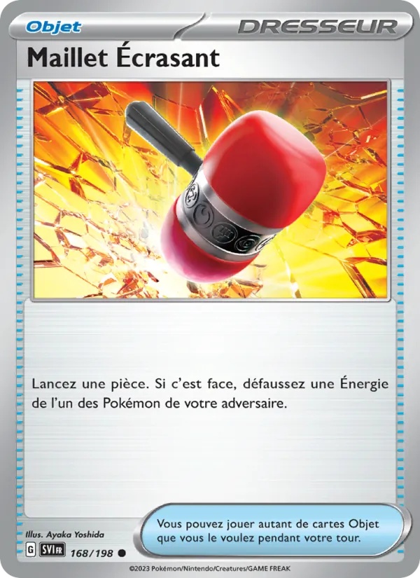 Maillet Écrasant 168/198 - Écarlate et Violet - Reverse - Pokémon JCC