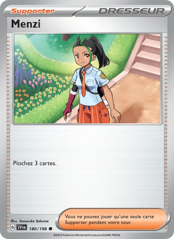 Menzi 180/198 - Écarlate et Violet - Reverse - Pokémon JCC