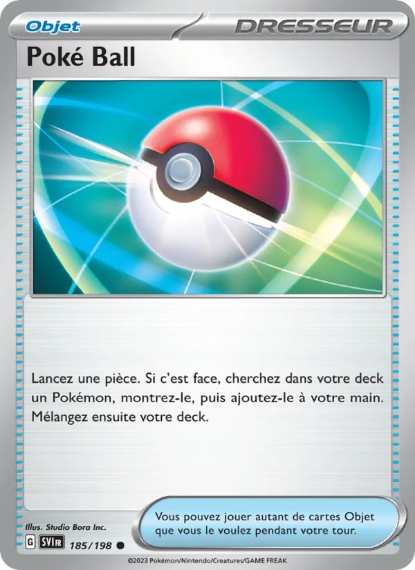 Poké Ball 185/198 - Écarlate et Violet - Reverse - Pokémon JCC