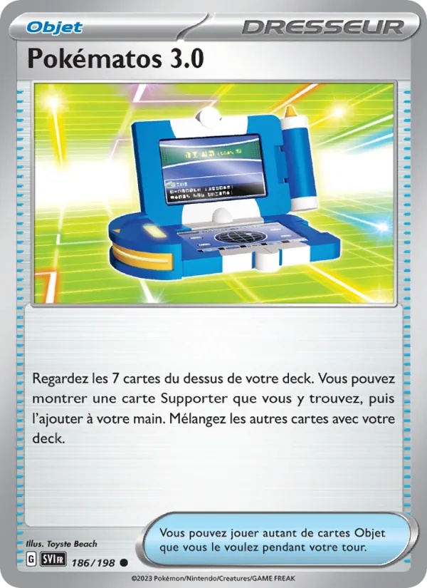 Pokématos 3.0 186/198 - Écarlate et Violet - Reverse - Pokémon JCC