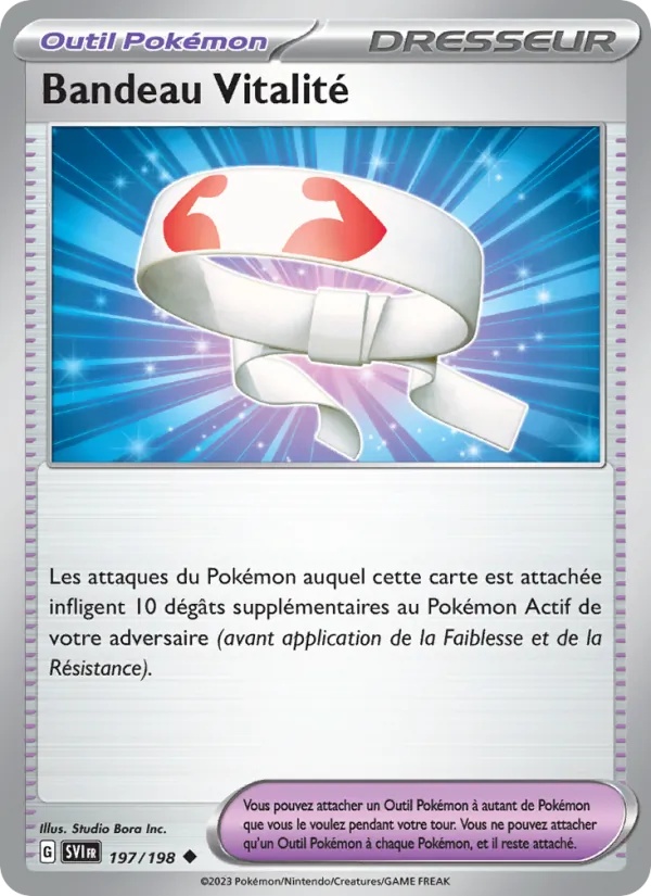 Bandeau Vitalité 197/198 - Écarlate et Violet - Reverse - Pokémon JCC