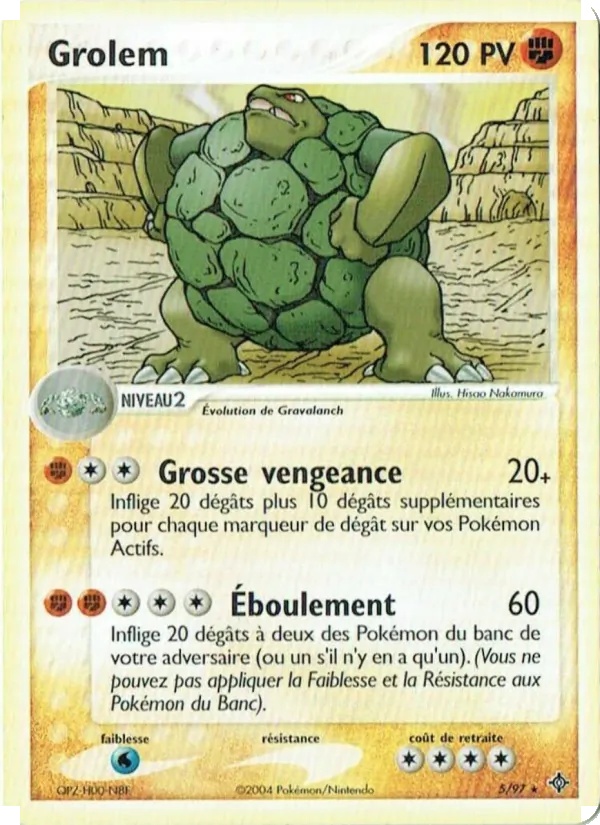 Grolem 5/97 - EX Dragon - Reverse - Pokémon JCC