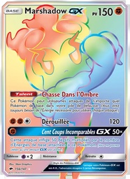 Marshadow GX 156/147 - Ombres Ardentes - Holo - Pokémon JCC