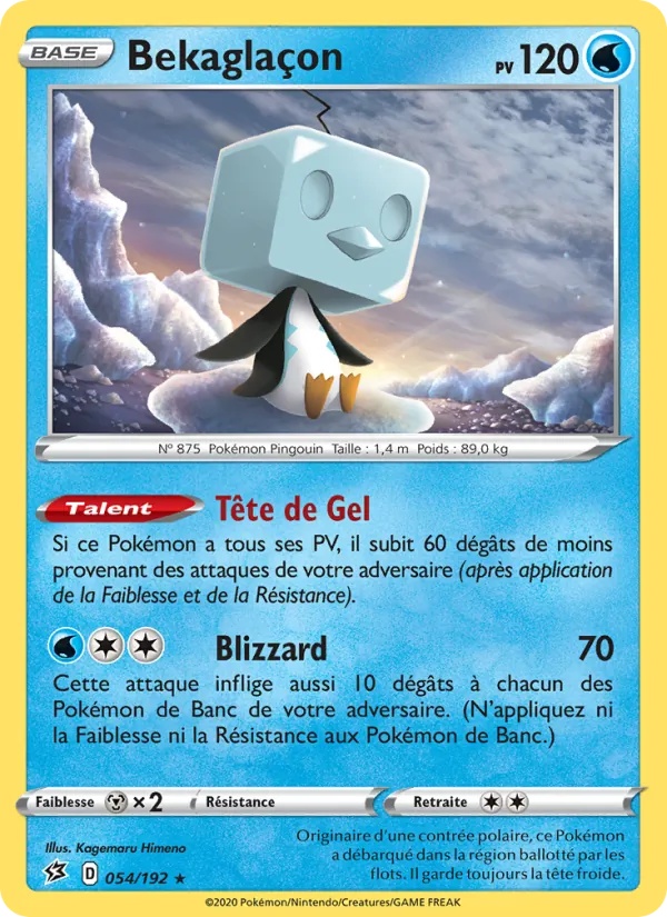 Bekaglaçon 54/192 - Clash des Rebelles - Holo Cosmos - Pokémon JCC