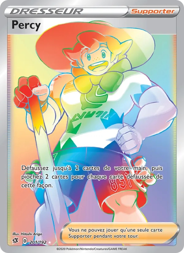 Percy 201/192 - Clash des Rebelles - Holo Rainbow - Pokémon JCC